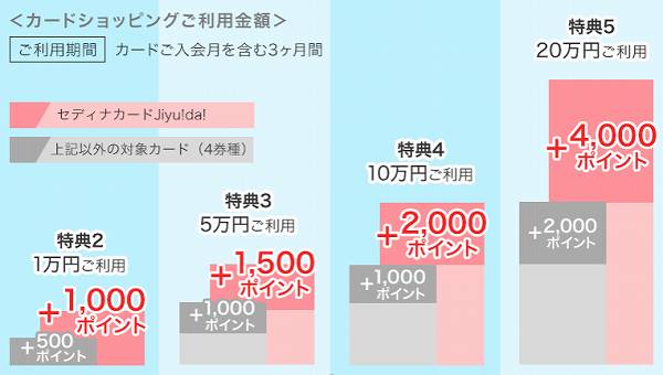 ちょびリッチ ポイントの貯め方 セディナカードjiyu Da を